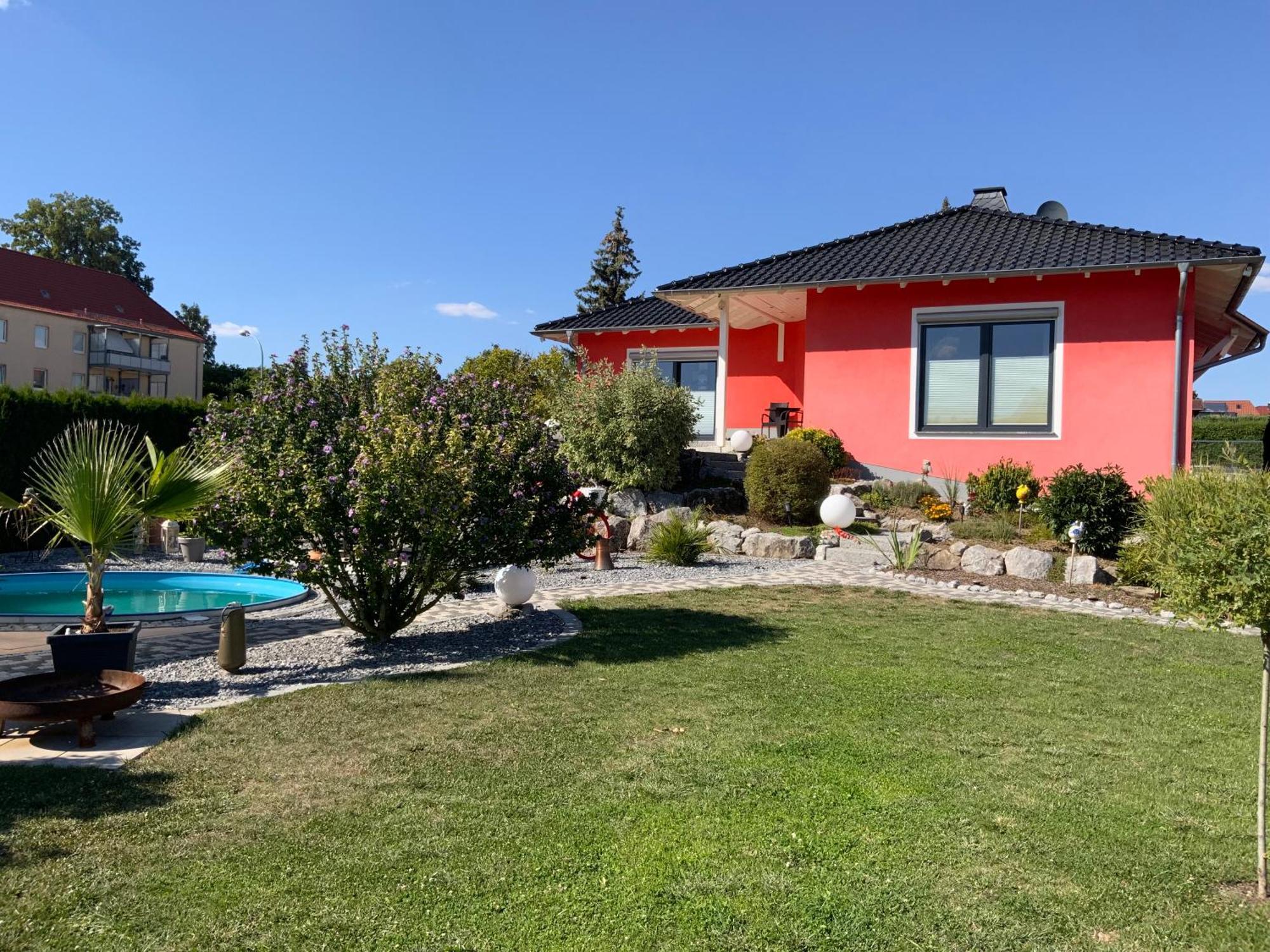 Vila Ferienhaus Luebke, Gartenblick Mühlhausen Exteriér fotografie